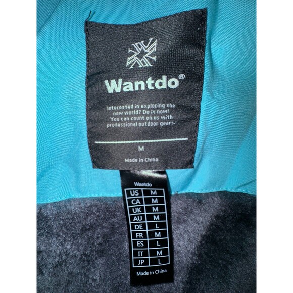 Wantdo Winter Jacket - Womens Medium - Teal - Ski Snowboard Snow -Fleece Lined - Picture 10 of 11